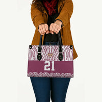 Queensland Maori Nga Hau E Wha Custom Leather Bag Polynesian Maori Tribal Pattern - Polynesian Pride