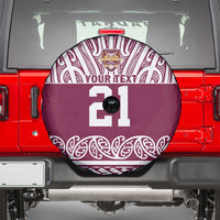 Queensland Maori Nga Hau E Wha Custom Spare Tire Cover Polynesian Maori Tribal Pattern