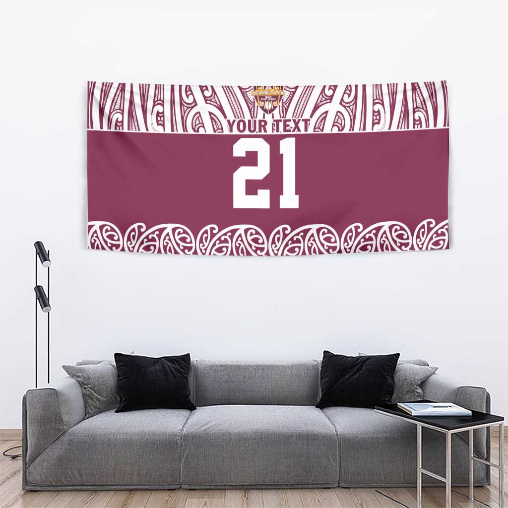 Queensland Maori Nga Hau E Wha Custom Tapestry Polynesian Maori Tribal Pattern