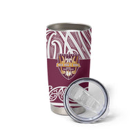 Queensland Maori Nga Hau E Wha Custom Tumbler Cup Polynesian Maori Tribal Pattern