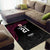 Queensland Papua New Guinea Custom Area Rug All Black Pacific PNG Tribal Style