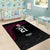Queensland Papua New Guinea Custom Area Rug All Black Pacific PNG Tribal Style