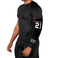 Queensland Papua New Guinea Custom Arm Sleeves All Black Pacific PNG Tribal Style LT9 - Polynesian Pride