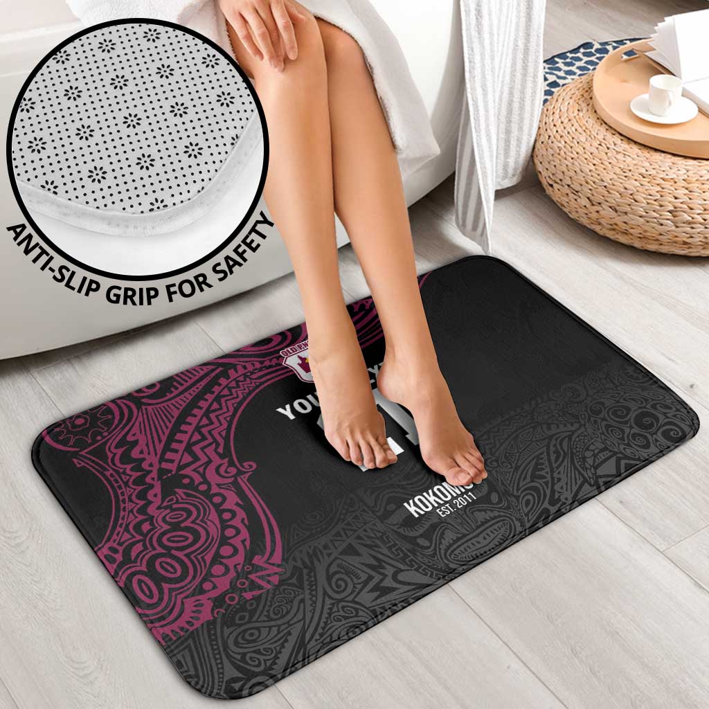 Queensland Papua New Guinea Custom Bathroom Set All Black Pacific PNG Tribal Style - Polynesian Pride