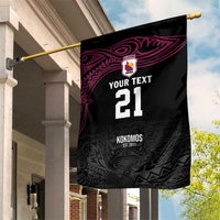 Queensland Papua New Guinea Custom Garden Flag All Black Pacific PNG Tribal Style LT9 House Flag Black - Polynesian Pride