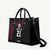 Queensland Papua New Guinea Custom Leather Bag All Black Pacific PNG Tribal Style - Polynesian Pride