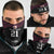 Queensland Papua New Guinea Custom Neck Gaiter All Black Pacific PNG Tribal Style - Polynesian Pride