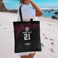 Queensland Papua New Guinea Custom Tote Bag All Black Pacific PNG Tribal Style LT9 - Polynesian Pride