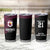 Queensland Papua New Guinea Custom Tumbler Cup All Black Pacific PNG Tribal Style