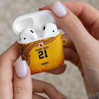 Queensland Papua New Guinea Custom AirPods Case All Gold Pacific PNG Tribal Style LT9 - Polynesian Pride