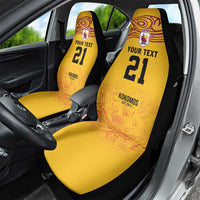 Queensland Papua New Guinea Custom Car Seat Cover All Gold Pacific PNG Tribal Style LT9 - Polynesian Pride