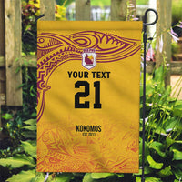 Queensland Papua New Guinea Custom Garden Flag All Gold Pacific PNG Tribal Style LT9 Garden Flag Gold - Polynesian Pride