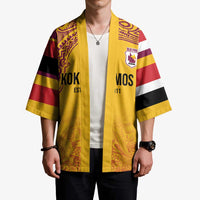 Queensland Papua New Guinea Custom Kimono All Gold Pacific PNG Tribal Style - Polynesian Pride