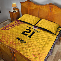 Queensland Papua New Guinea Custom Quilt Bed Set All Gold Pacific PNG Tribal Style LT9 - Polynesian Pride