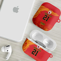 Queensland Papua New Guinea Custom AirPods Case All Red Pacific PNG Tribal Style LT9 - Polynesian Pride