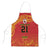 Queensland Papua New Guinea Custom Apron All Red Pacific PNG Tribal Style - Polynesian Pride