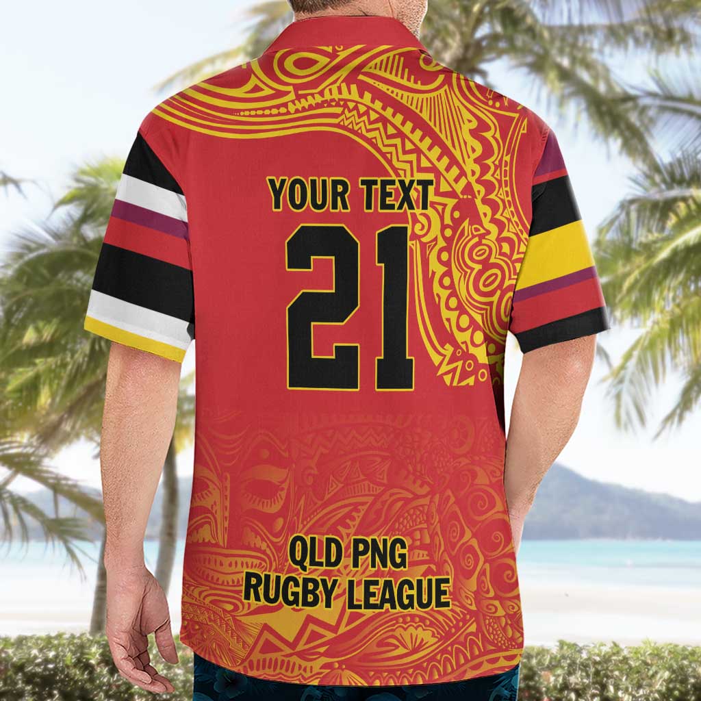 Queensland Papua New Guinea Custom Hawaiian Shirt All Red Pacific PNG Tribal Style LT9 - Polynesian Pride