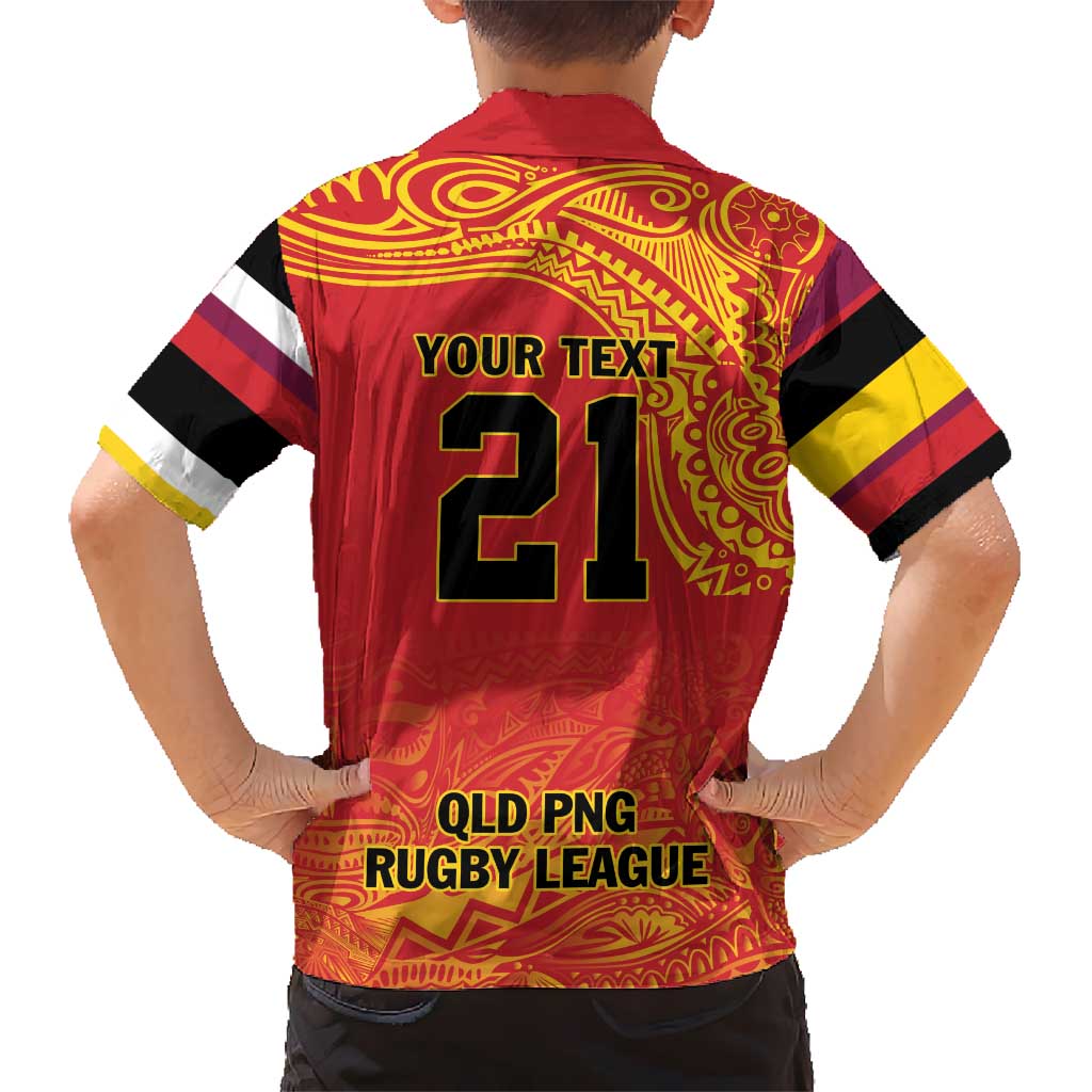Queensland Papua New Guinea Custom Hawaiian Shirt All Red Pacific PNG Tribal Style LT9 - Polynesian Pride