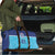 Queensland Samoa Custom Travel Bag Blue Pacific Polynesian Tribal Pattern - Polynesian Pride