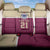 Queensland Samoa Custom Back Car Seat Cover Maroon Pacific Polynesian Tribal Pattern
