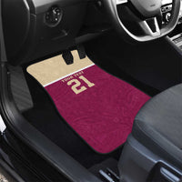 Queensland Samoa Custom Car Mats Maroon Pacific Polynesian Tribal Pattern