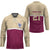 Queensland Samoa Custom Hockey Jersey Maroon Pacific Polynesian Tribal Pattern - Polynesian Pride