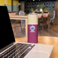 Queensland Samoa Custom Skinny Tumbler Maroon Pacific Polynesian Tribal Pattern LT9 - Polynesian Pride