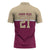 Queensland Samoa Custom Zipper Polo Shirt Maroon Pacific Polynesian Tribal Pattern - Polynesian Pride