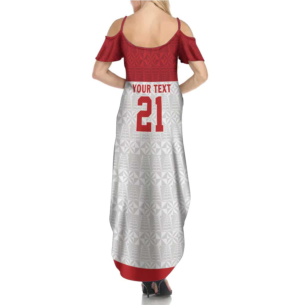 Queensland Tonga Custom Family Matching Summer Maxi Dress and Hawaiian Shirt QLD with Tongan Ngatu Pattern LT9 - Polynesian Pride