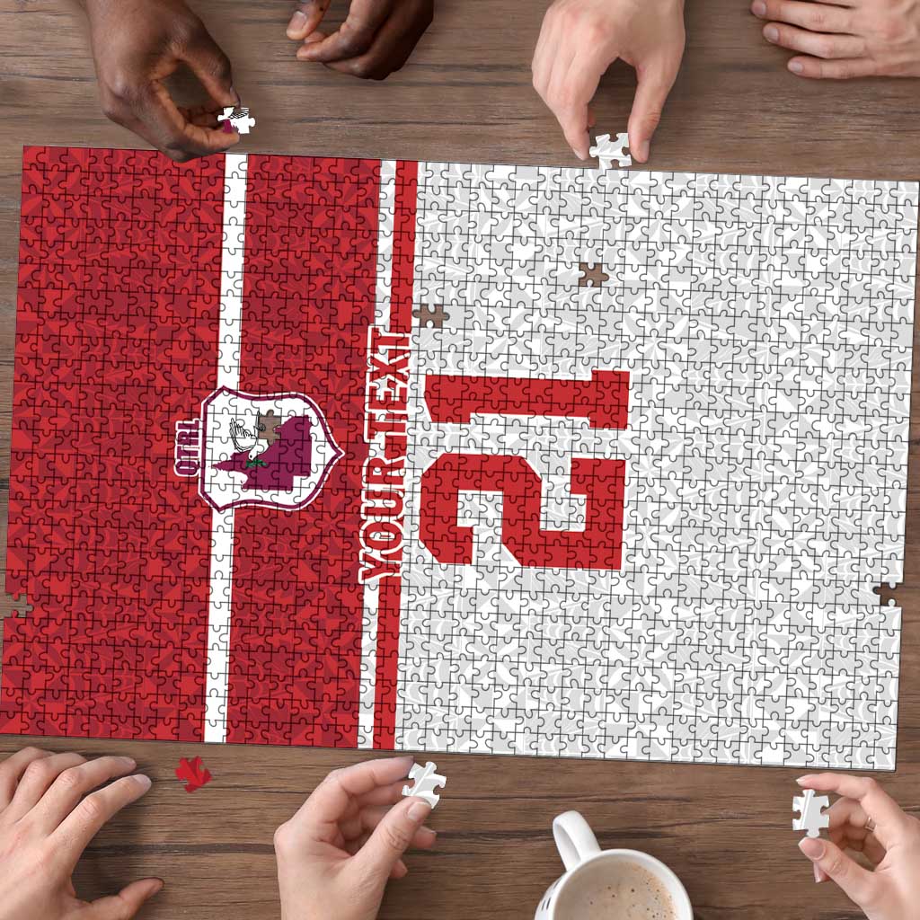 Queensland Tonga Custom Puzzle QLD with Tongan Ngatu Pattern - Polynesian Pride