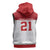 Queensland Tonga Custom Sleeveless Zip Hoodie QLD with Tongan Ngatu Pattern - Polynesian Pride