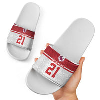 Queensland Tonga Custom Slide Sandals QLD with Tongan Ngatu Pattern - Polynesian Pride