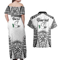 Personalised Tonga 676 Couples Matching Off Shoulder Maxi Dress and Hawaiian Shirt Tribal Kupesi Ngatu Unique LT9 - Polynesian Pride