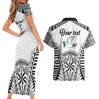 Personalised Tonga 676 Couples Matching Short Sleeve Bodycon Dress and Hawaiian Shirt Tribal Kupesi Ngatu Unique LT9 - Polynesian Pride