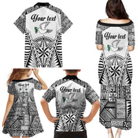 Personalised Tonga 676 Family Matching Puletasi and Hawaiian Shirt Tribal Kupesi Ngatu Unique LT9 - Polynesian Pride