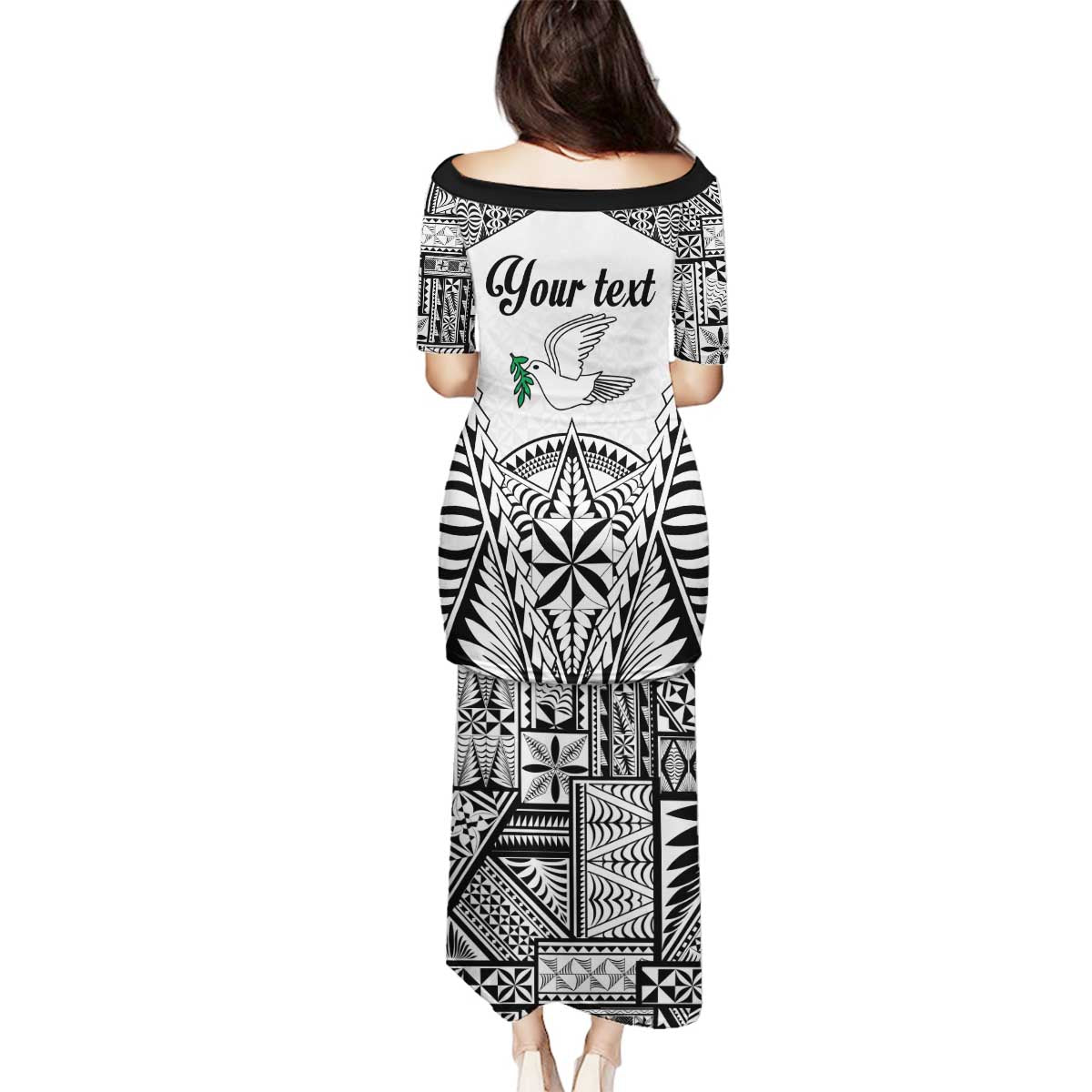 Personalised Tonga 676 Family Matching Puletasi and Hawaiian Shirt Tribal Kupesi Ngatu Unique LT9 - Polynesian Pride