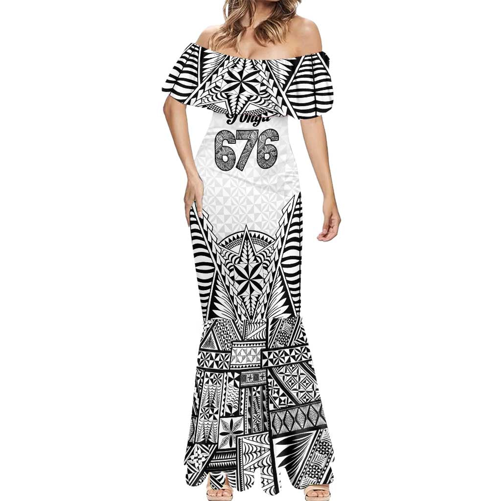 Personalised Tonga 676 Mermaid Dress Tribal Kupesi Ngatu Unique LT9 - Polynesian Pride