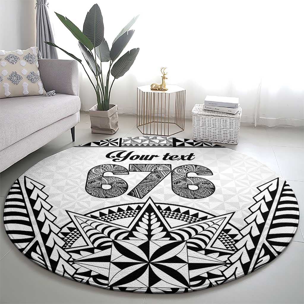 Personalised Tonga 676 Round Carpet Tribal Kupesi Ngatu Unique