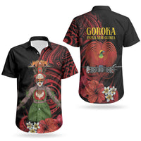 Huli Wigmen Tribe Hela Province Couples Matching Puletasi and Hawaiian Shirt Papua New Guinea Indigenous Pattern LT9 - Polynesian Pride