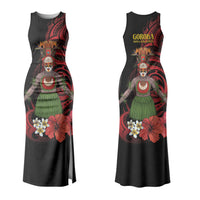 Huli Wigmen Tribe Hela Province Couples Matching Tank Maxi Dress and Long Sleeve Button Shirt Papua New Guinea Indigenous Pattern LT9 - Polynesian Pride