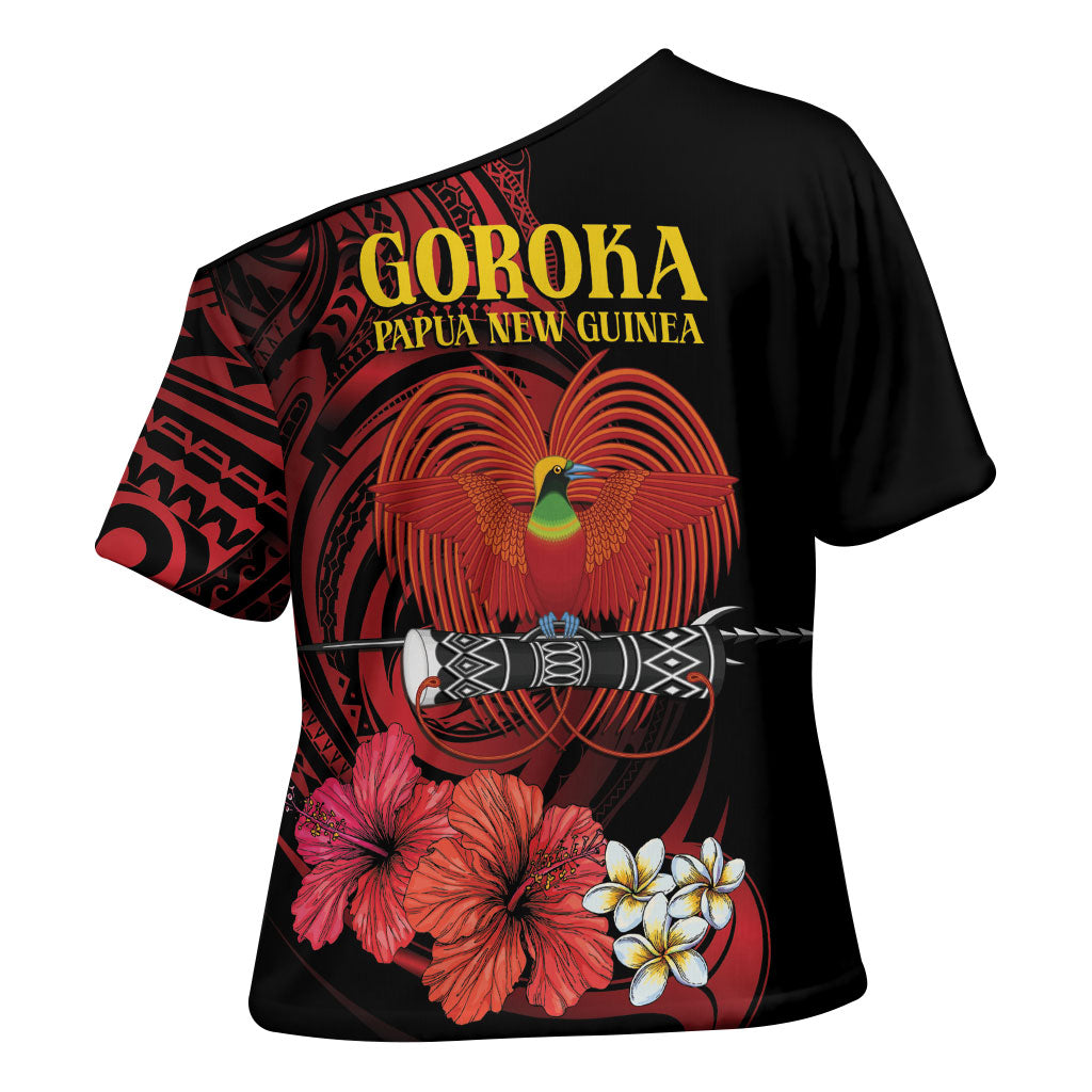 Huli Wigmen Tribe Hela Province Cross Shoulder Shirt Papua New Guinea Indigenous Pattern LT9 - Polynesian Pride