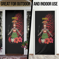 Huli Wigmen Tribe Hela Province Door Cover Papua New Guinea Indigenous Pattern LT9 - Polynesian Pride