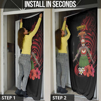 Huli Wigmen Tribe Hela Province Door Cover Papua New Guinea Indigenous Pattern LT9 - Polynesian Pride