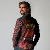 Huli Wigmen Tribe Hela Province Long Sleeve Polo Shirt Papua New Guinea Indigenous Pattern LT9 - Polynesian Pride