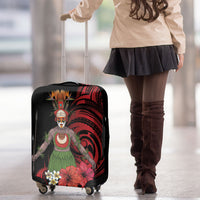 Huli Wigmen Tribe Hela Province Luggage Cover Papua New Guinea Indigenous Pattern LT9 - Polynesian Pride