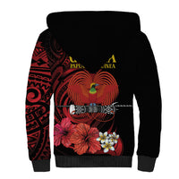 Huli Wigmen Tribe Hela Province Sherpa Hoodie Papua New Guinea Indigenous Pattern LT9 - Polynesian Pride