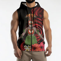 Huli Wigmen Tribe Hela Province Sleeveless Zip Hoodie Papua New Guinea Indigenous Pattern LT9 - Polynesian Pride