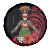 Huli Wigmen Tribe Hela Province Spare Tire Cover Papua New Guinea Indigenous Pattern LT9 - Polynesian Pride