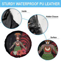Huli Wigmen Tribe Hela Province Spare Tire Cover Papua New Guinea Indigenous Pattern LT9 - Polynesian Pride