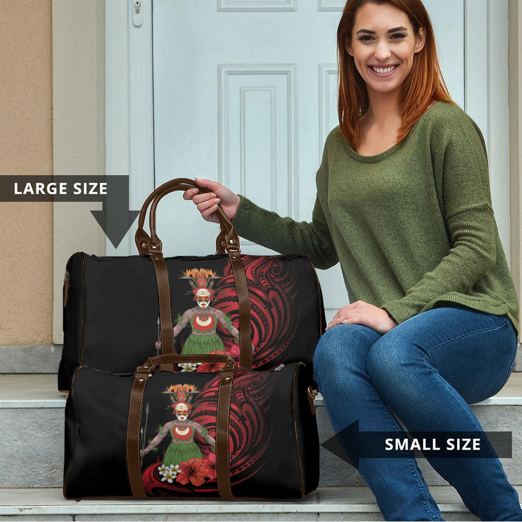 Huli Wigmen Tribe Hela Province Travel Bag Papua New Guinea Indigenous Pattern LT9 - Polynesian Pride